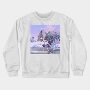 Icebergs in Antartica Crewneck Sweatshirt